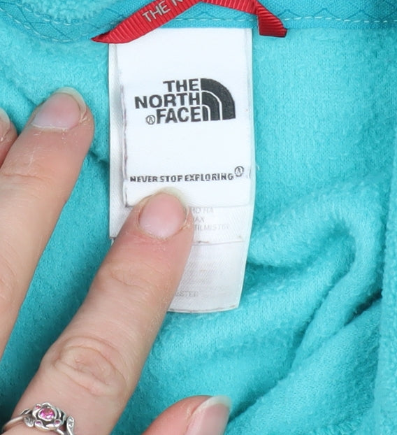 Womens UK Size M The North Face Blue Pullover Sweatshirt