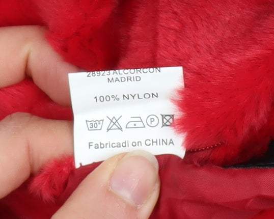 Womens UK Size L Aleco Moda Red Puffer Jacket