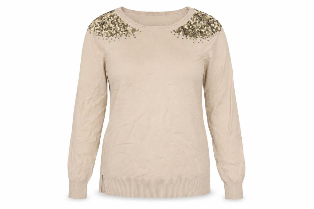 Womens UK Size M Oasis Beige Pullover Jumper