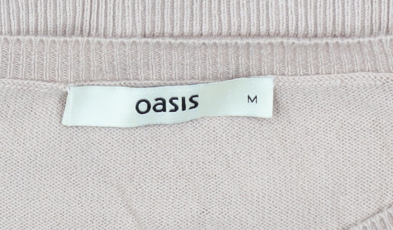 Womens UK Size M Oasis Beige Pullover Jumper