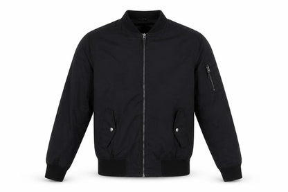 Mens UK Size M Red Herring Black Bomber Jacket