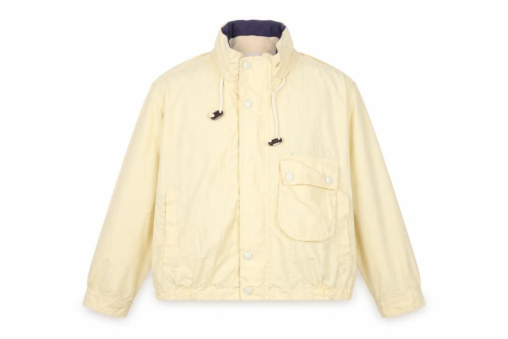 Womens UK Size M Nautica Yellow Windbreaker Coat