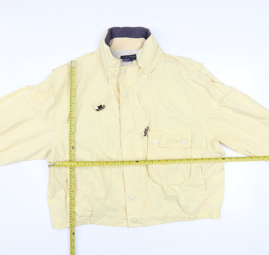 Womens UK Size M Nautica Yellow Windbreaker Coat