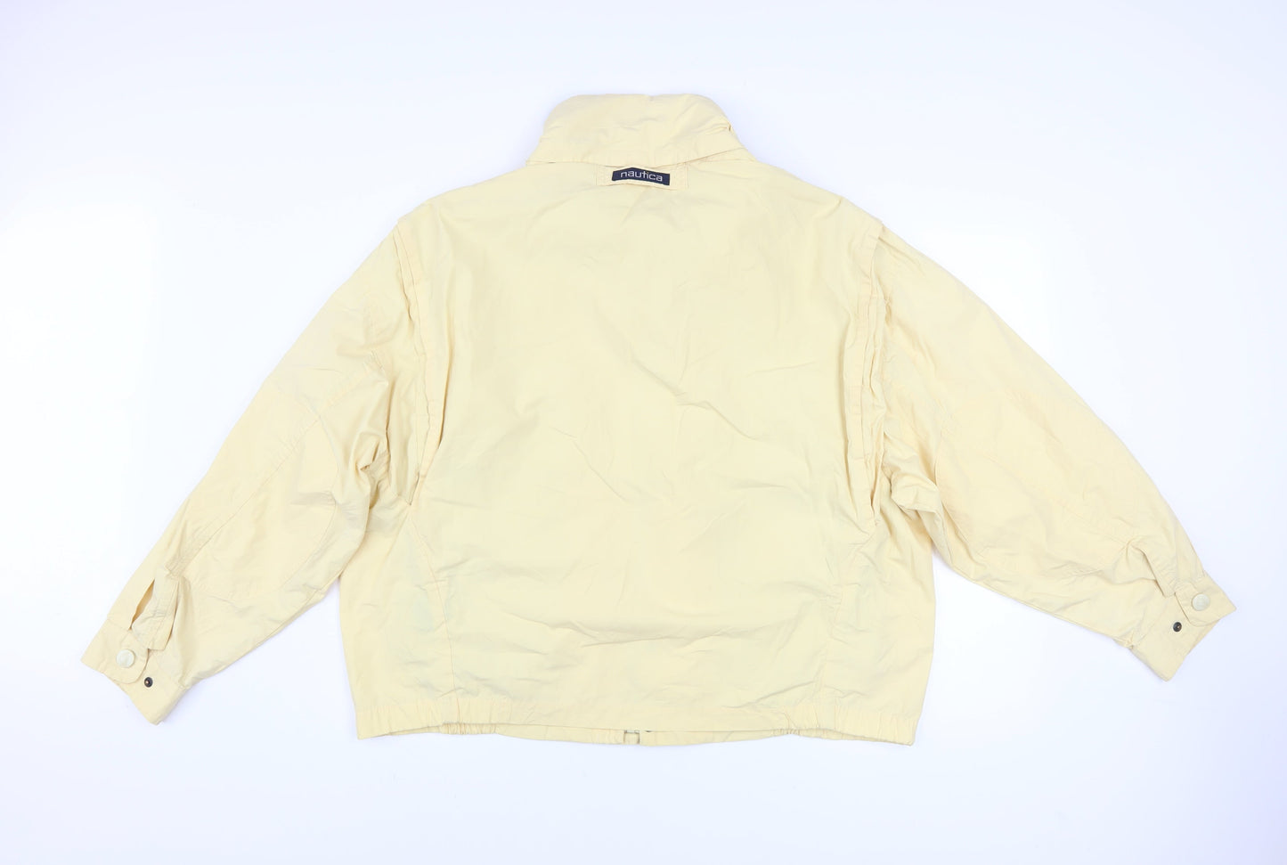 Womens UK Size M Nautica Yellow Windbreaker Coat