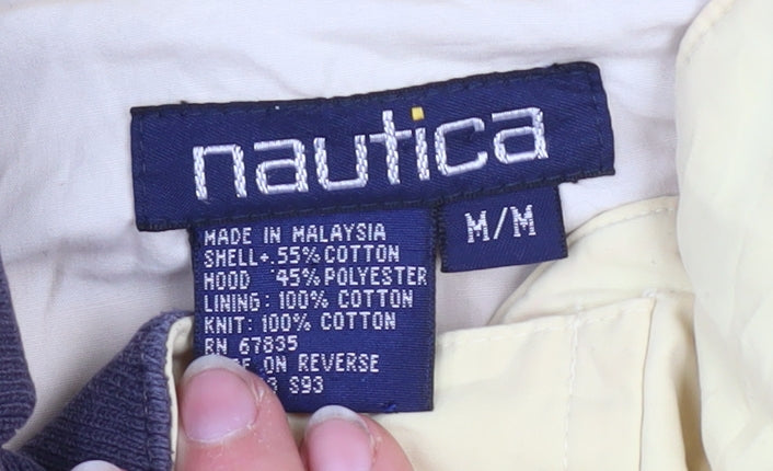 Womens UK Size M Nautica Yellow Windbreaker Coat