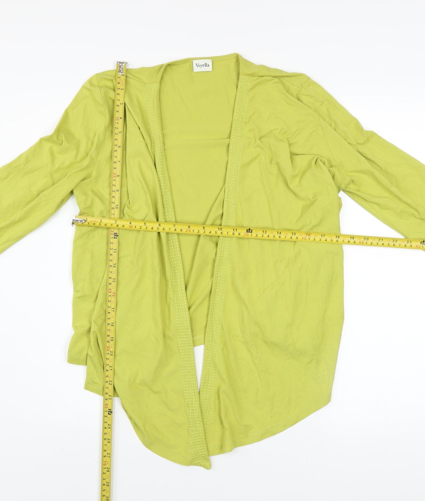 Womens UK Size M Viyella Green Cardigan Jumper