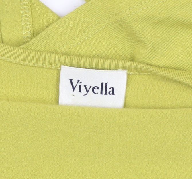 Womens UK Size M Viyella Green Cardigan Jumper