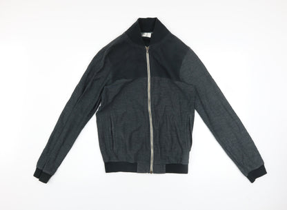 Mens UK Size S Pull&Bear Grey Bomber Jacket