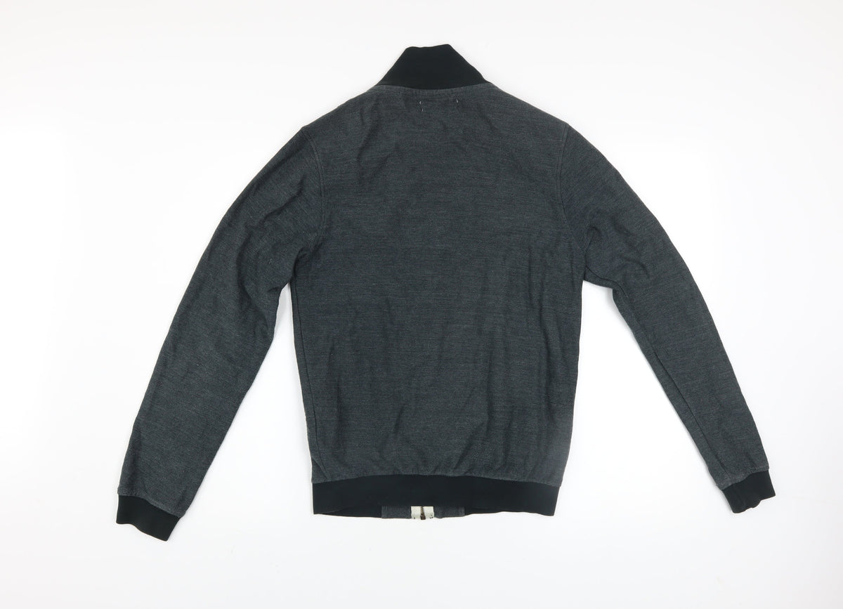 Mens UK Size S Pull&Bear Grey Bomber Jacket