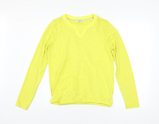Womens UK Size S Sandwich Yellow Basic T-Shirt