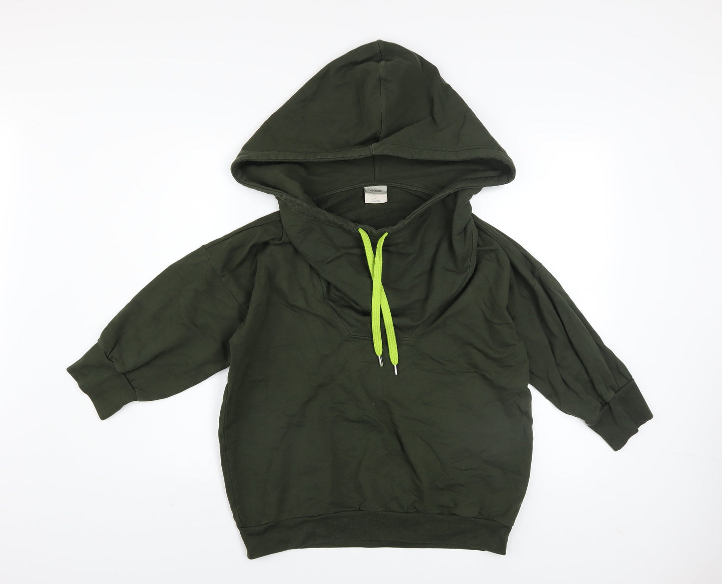 Womens UK Size M WeSC Green Pullover Hoodie
