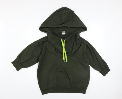 Womens UK Size M WeSC Green Pullover Hoodie