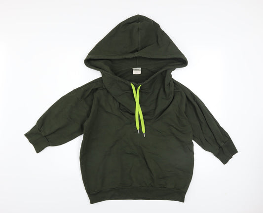 Womens UK Size M WeSC Green Pullover Hoodie