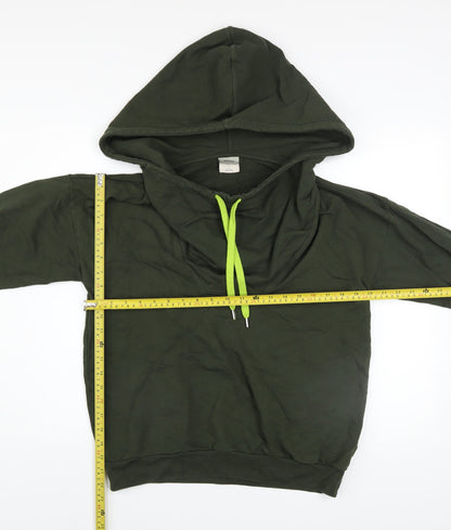 Womens UK Size M WeSC Green Pullover Hoodie