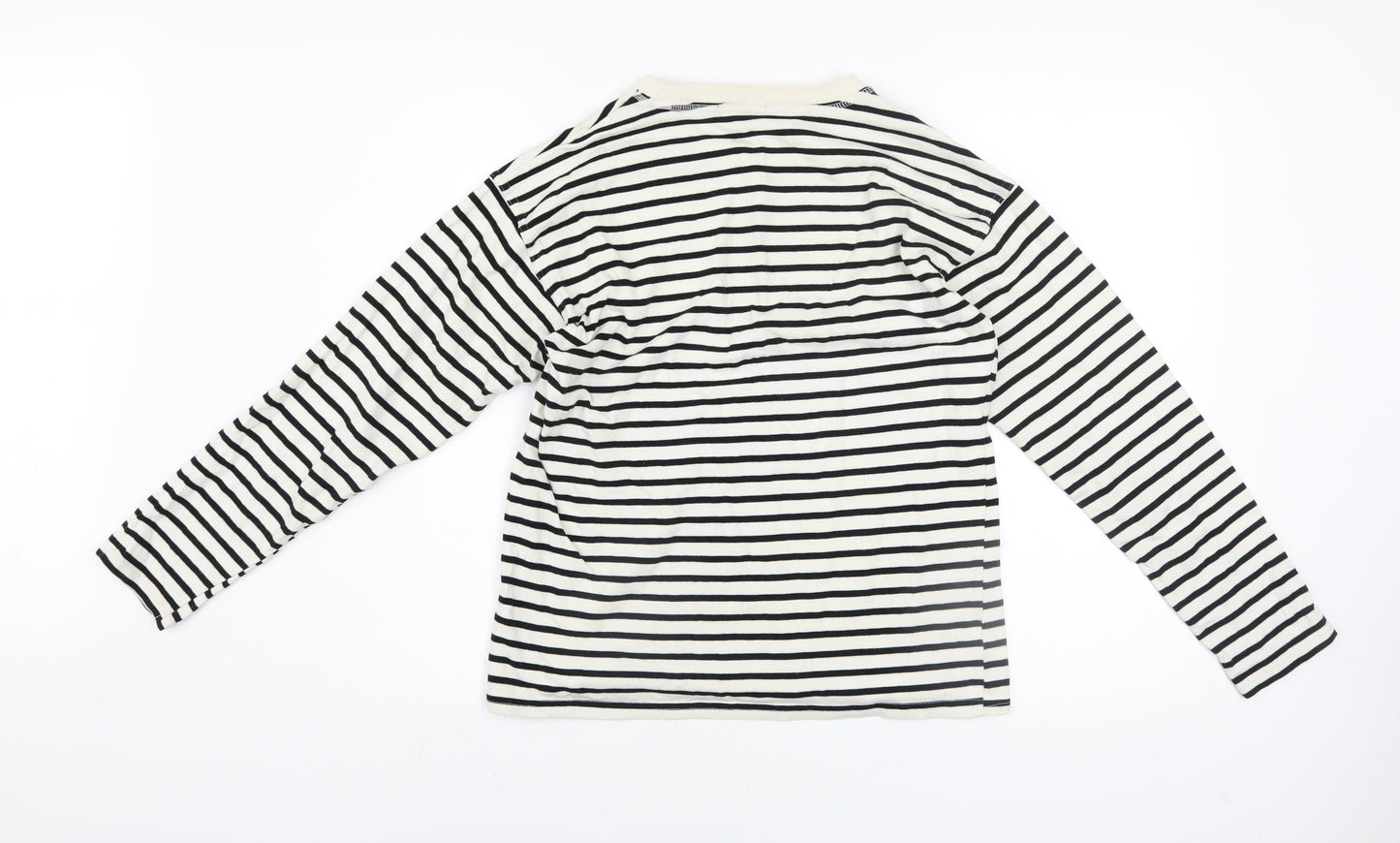 Womens UK Size S Zara Black Basic T-Shirt