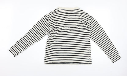 Womens UK Size S Zara Black Basic T-Shirt