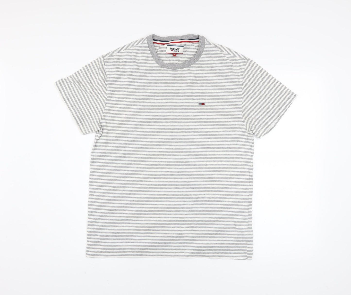Mens UK Size S Tommy Jeans Grey  T-Shirt
