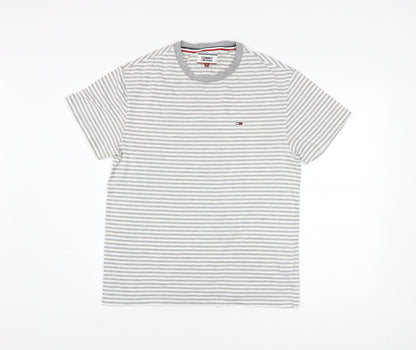 Mens UK Size S Tommy Jeans Grey  T-Shirt