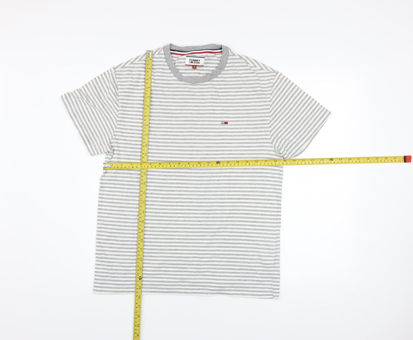Mens UK Size S Tommy Jeans Grey  T-Shirt