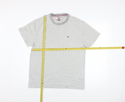 Mens UK Size S Tommy Jeans Grey  T-Shirt