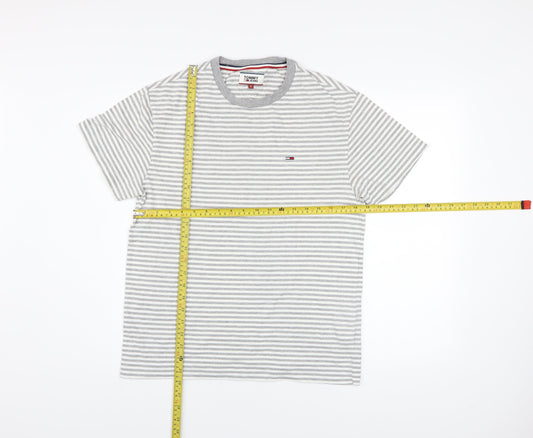 Mens UK Size S Tommy Jeans Grey  T-Shirt