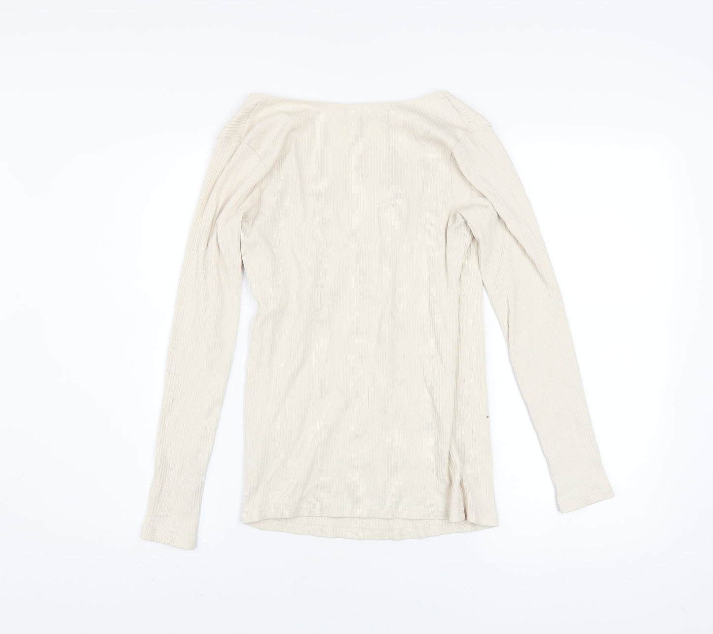 Womens UK Size S H&M Beige Wrap Blouse