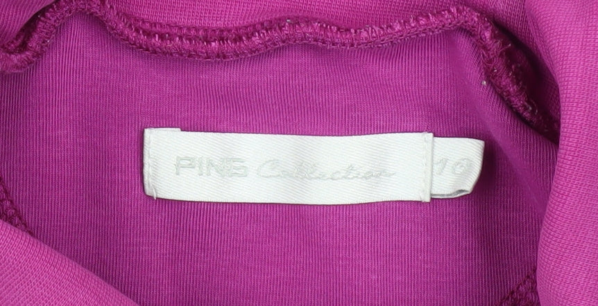 Womens UK Size 10 Ping Pink Basic T-Shirt