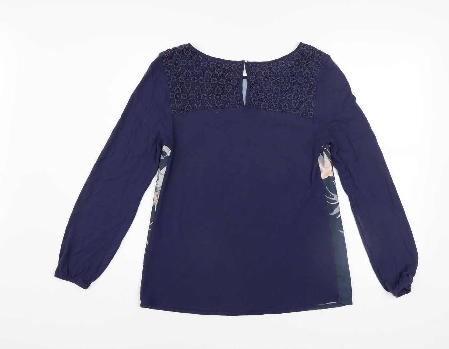 Womens UK Size M Oasis Blue Tunic Blouse