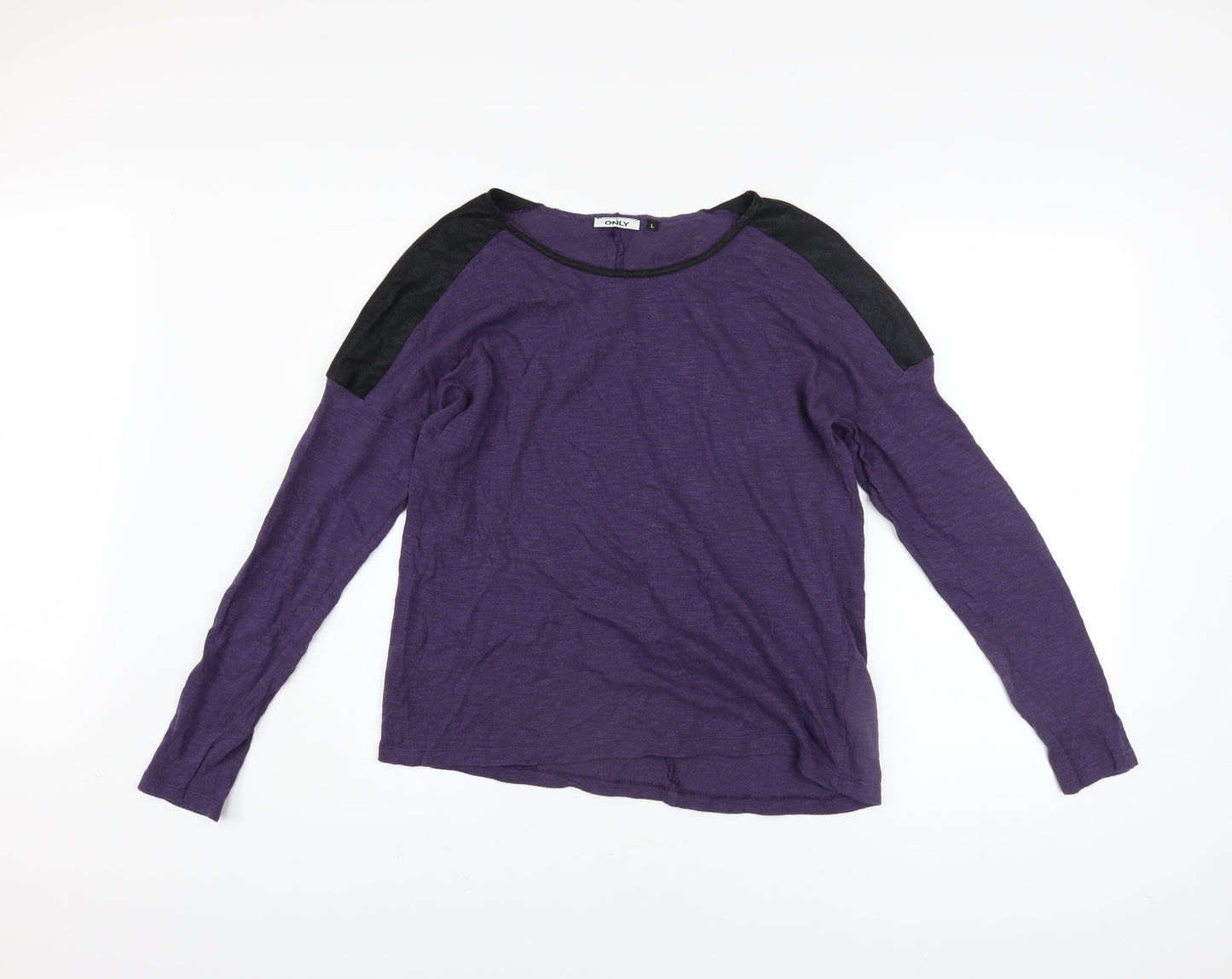 Womens UK Size L Only Purple Pullover Jumper