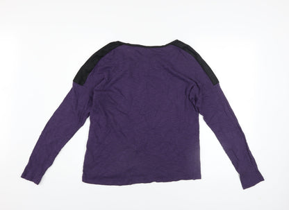 Womens UK Size L Only Purple Pullover Jumper
