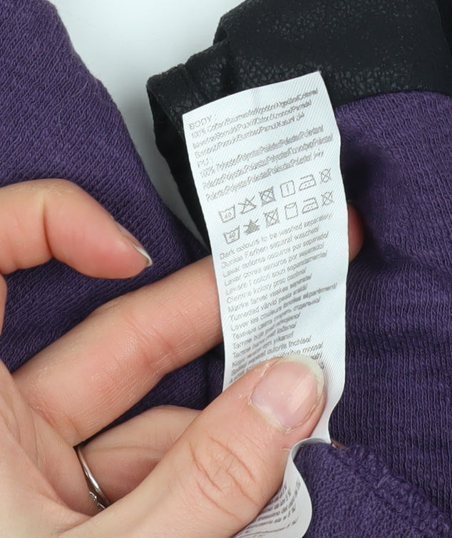 Womens UK Size L Only Purple Pullover Jumper