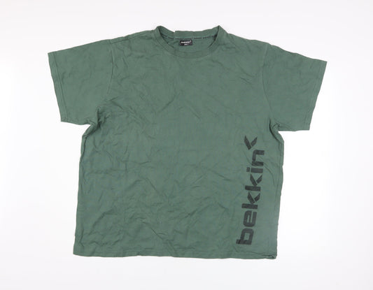 Mens UK Size 2XL Bekkin Green  T-Shirt