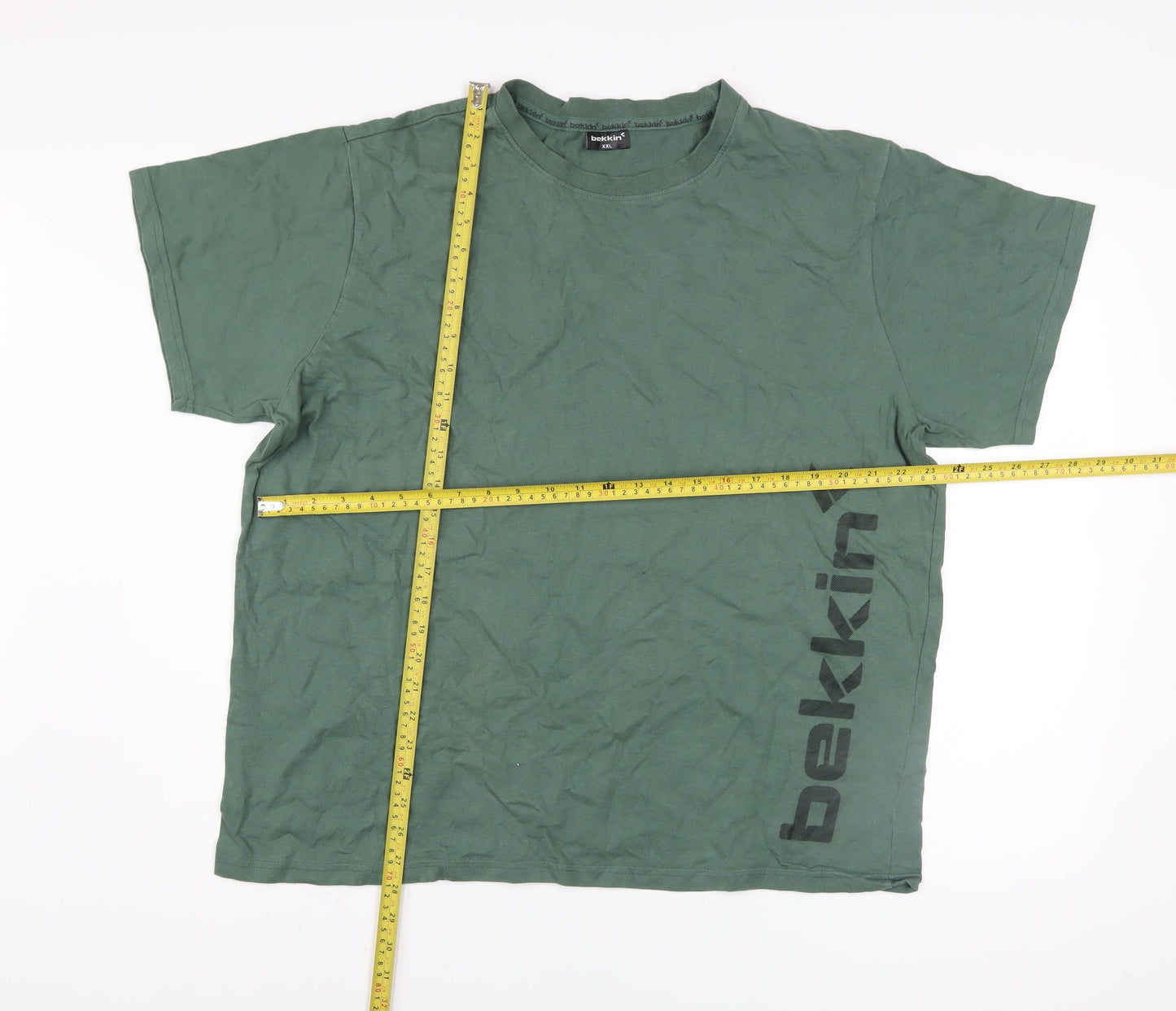 Mens UK Size 2XL Bekkin Green  T-Shirt