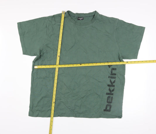 Mens UK Size 2XL Bekkin Green  T-Shirt