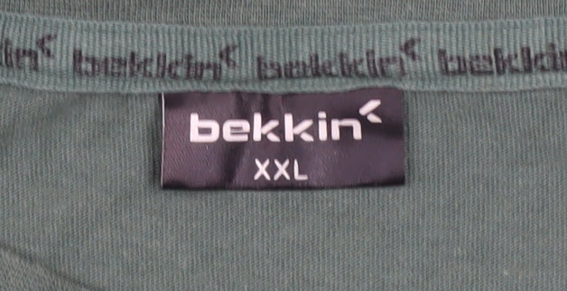 Mens UK Size 2XL Bekkin Green  T-Shirt