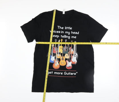 Mens UK Size L Bella + Canvas Black  T-Shirt