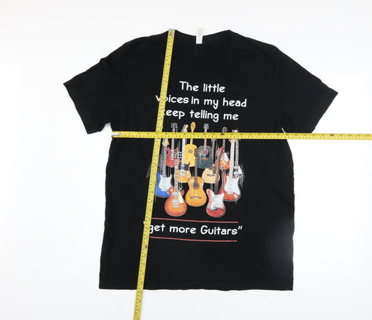 Mens UK Size L Bella + Canvas Black  T-Shirt