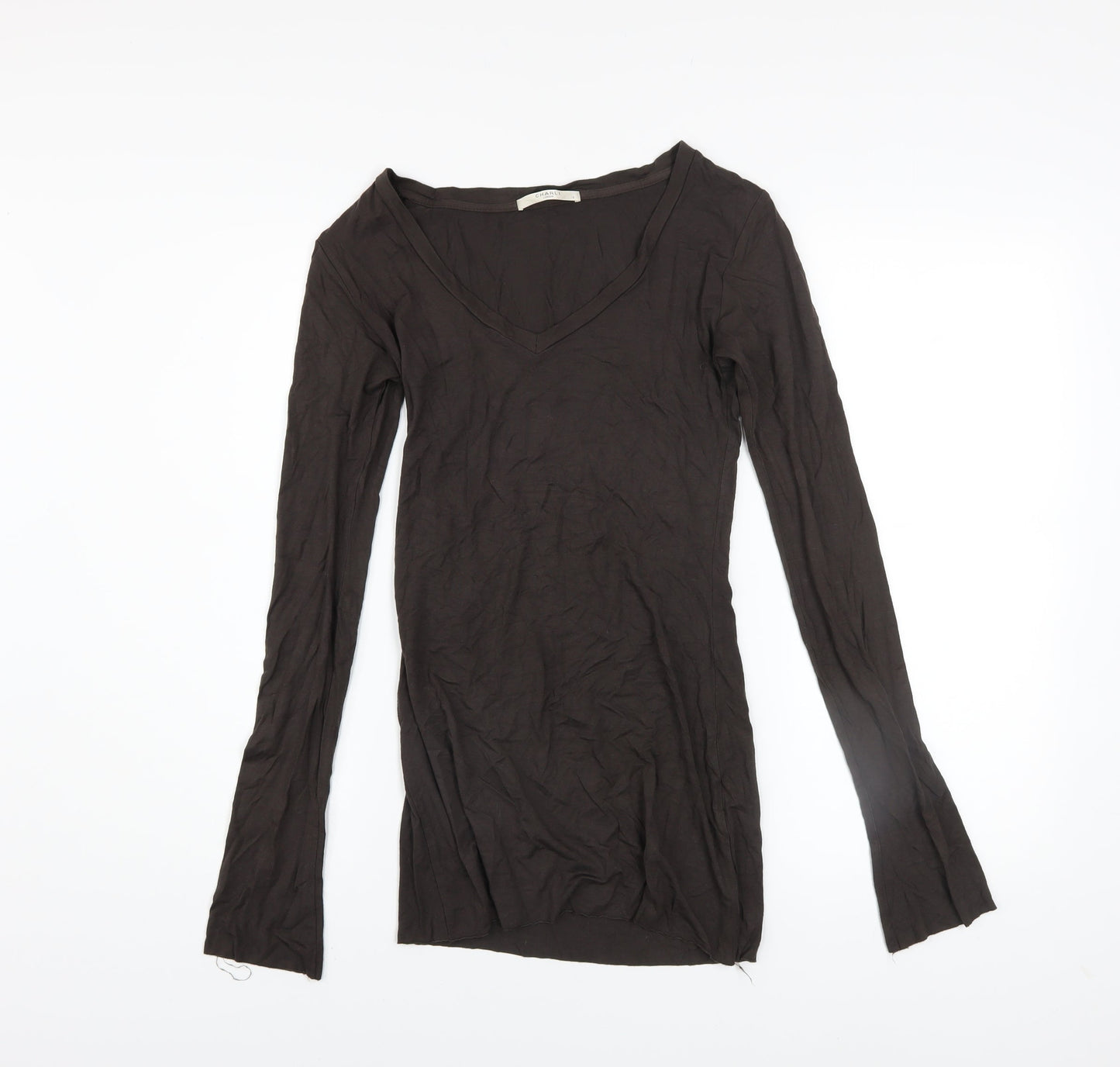 Womens UK Size 8 Charli Brown Basic T-Shirt