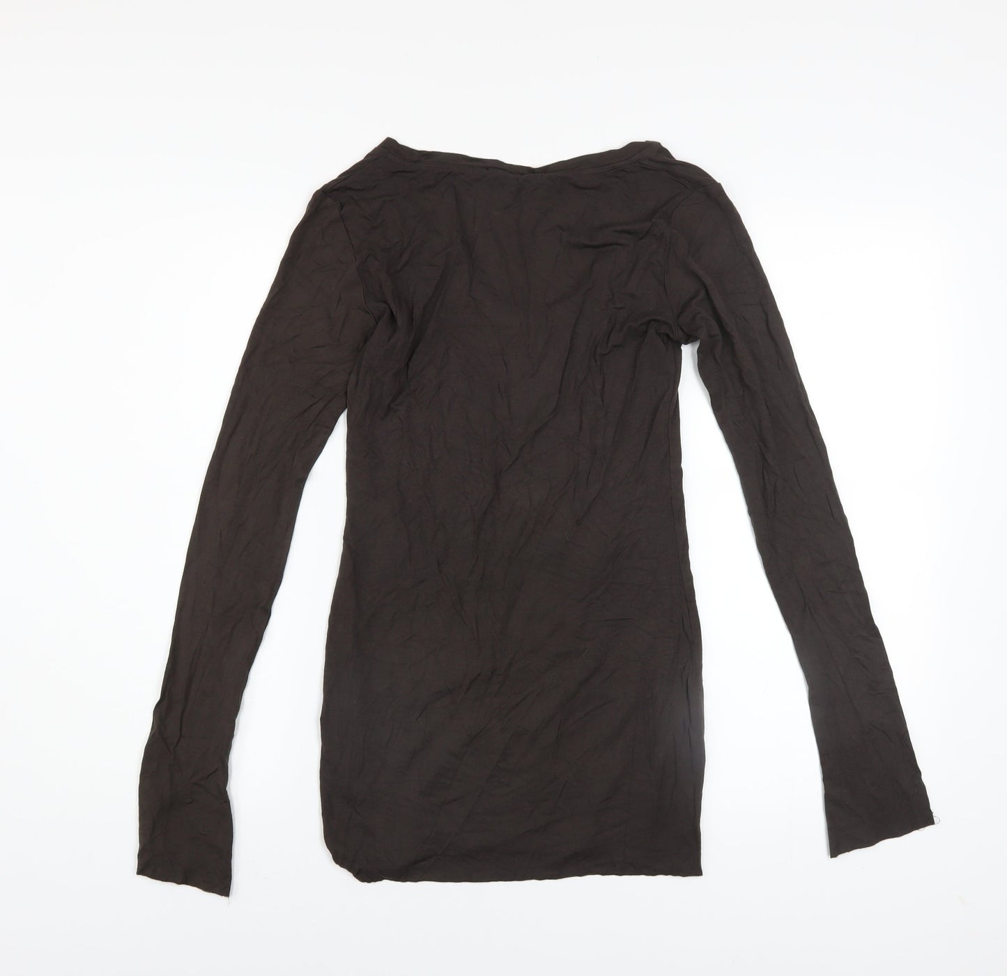 Womens UK Size 8 Charli Brown Basic T-Shirt
