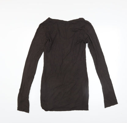 Womens UK Size 8 Charli Brown Basic T-Shirt