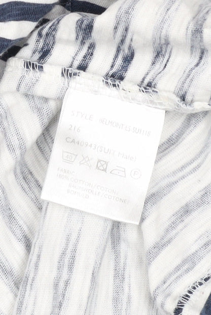 Unisex Adults UK Size S SUIT Blue Basic T-Shirt