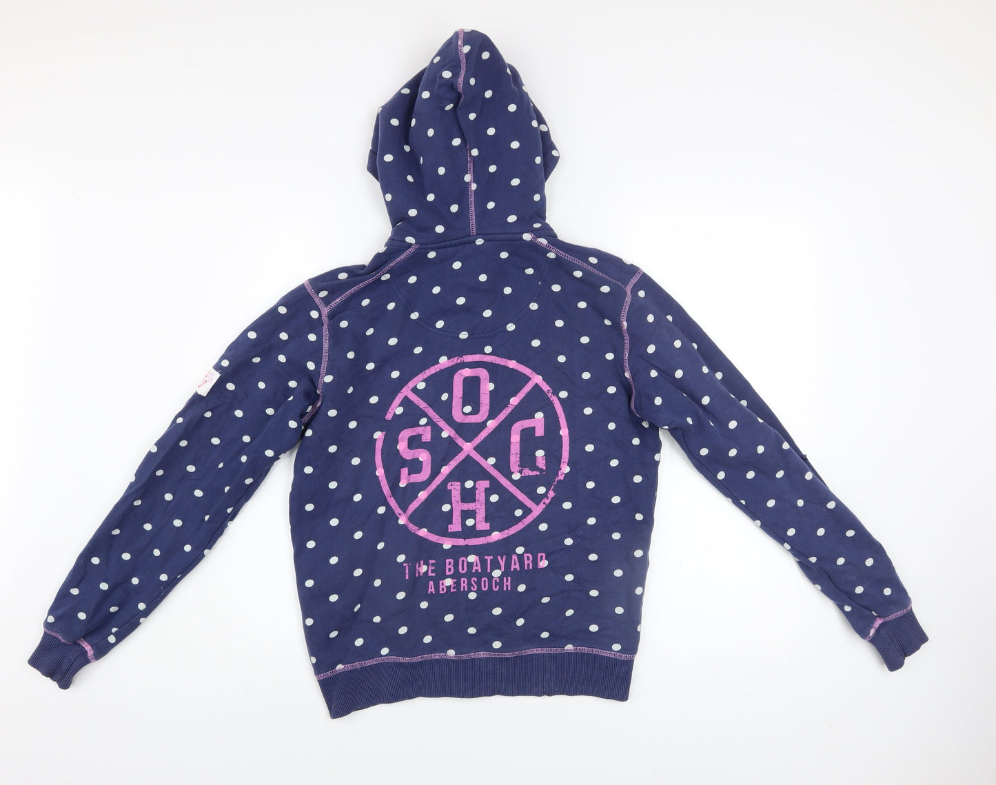 Girls UK Size 11-12 Years Lazy Jacks Blue Full Zip Hoodie