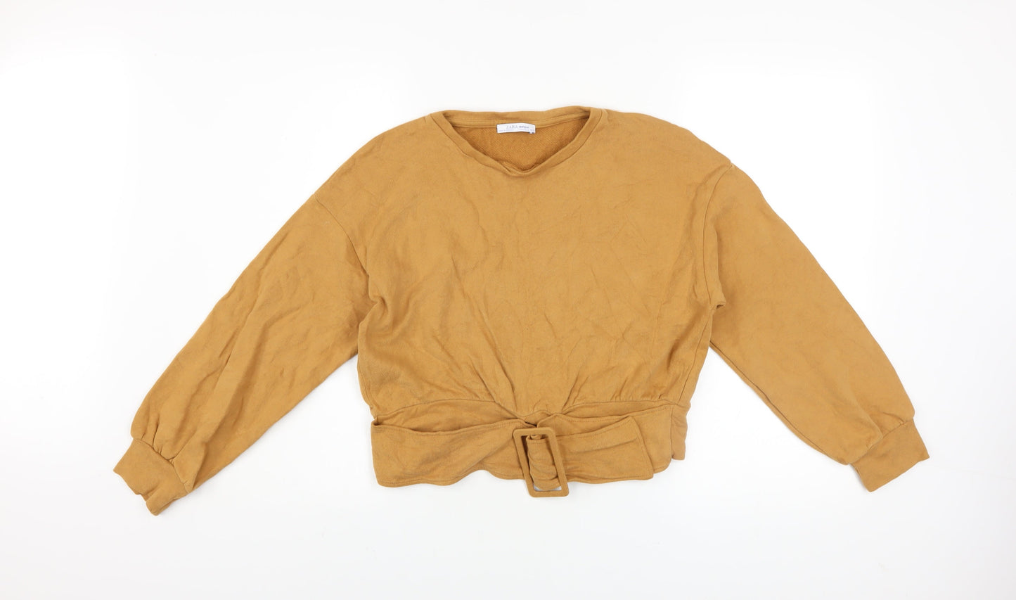 Womens UK Size S Zara Brown Pullover Sweatshirt