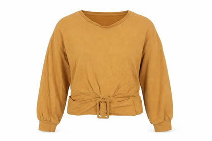 Womens UK Size S Zara Brown Pullover Sweatshirt