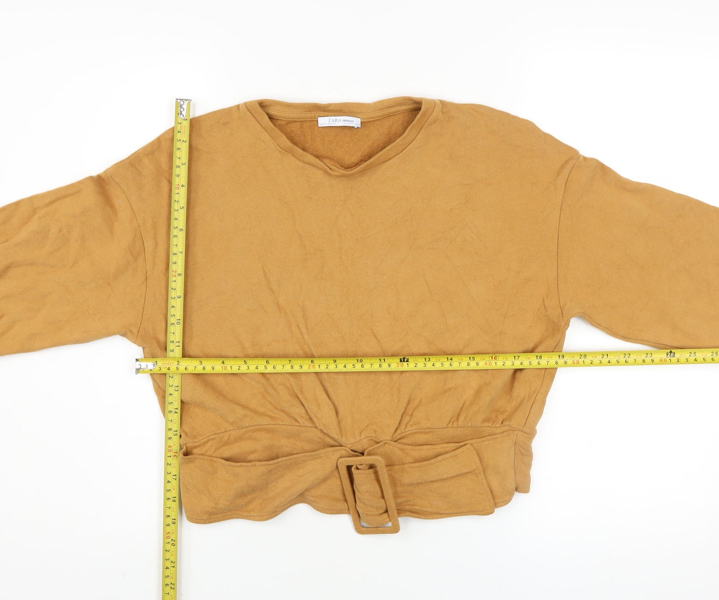 Womens UK Size S Zara Brown Pullover Sweatshirt