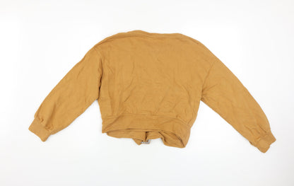 Womens UK Size S Zara Brown Pullover Sweatshirt