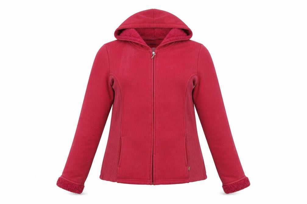 Womens UK Size M Marks and Spencer Red Full Zip Hoodie