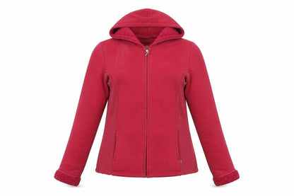 Womens UK Size M Marks and Spencer Red Full Zip Hoodie