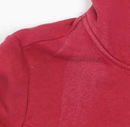Womens UK Size M Marks and Spencer Red Full Zip Hoodie