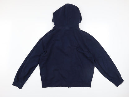 Mens UK Size L FILA Blue Full Zip Hoodie